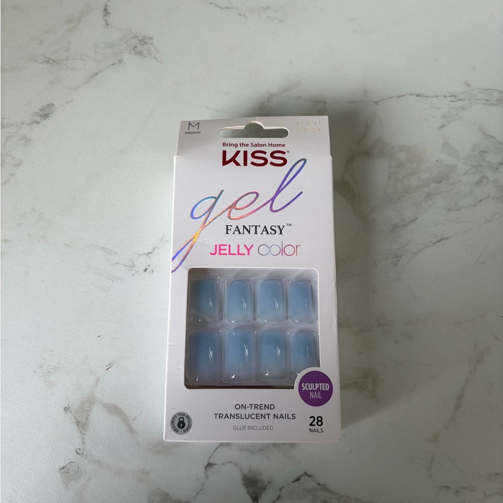 Kiss Gel Fantasy Jelly Color Nails - Light Blue - Picture 2 of 3